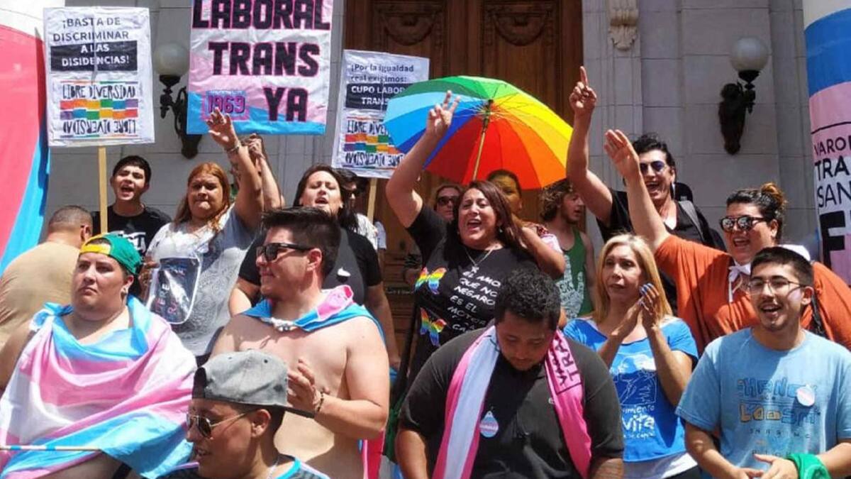 Reclamo por cupo travesti trans en el Congreso, Foto gentileza Radio Gráfica
