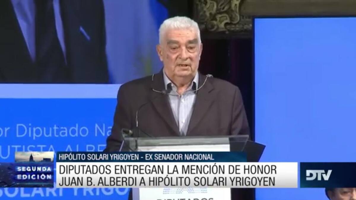 Reconocimiento a Hipólito Solari Yrigoyen, DTV