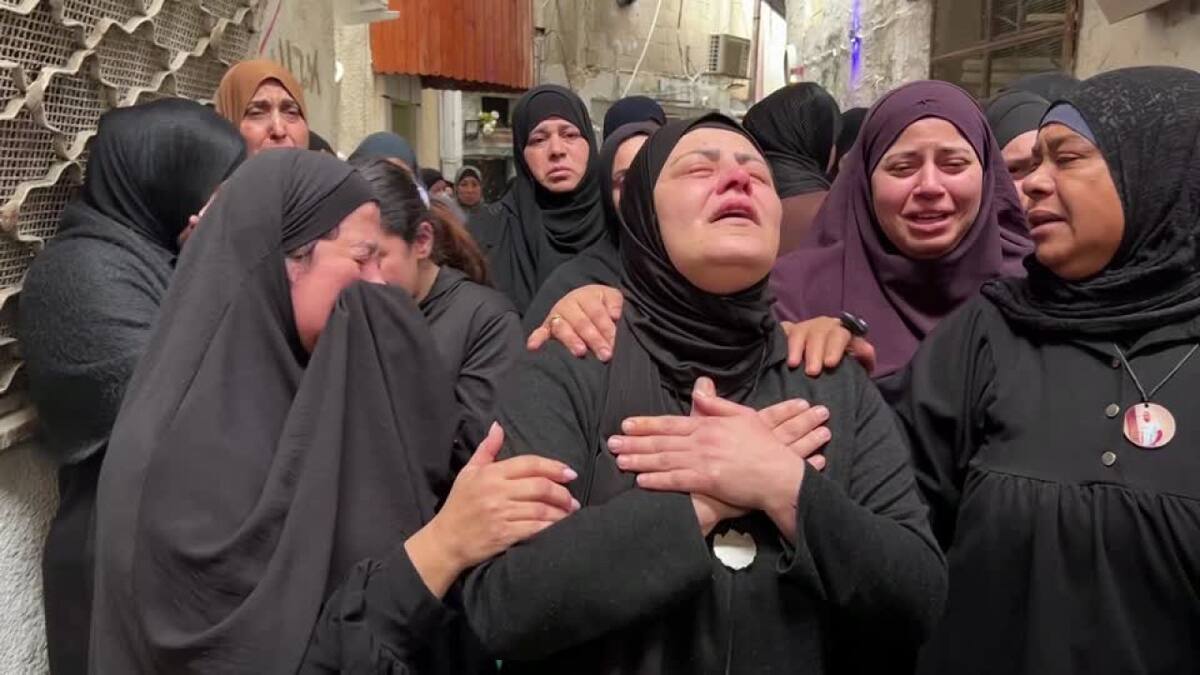 Redada israelí en Nur Shams, campo de refugiados en Cisjordania. Foto: Reuters.