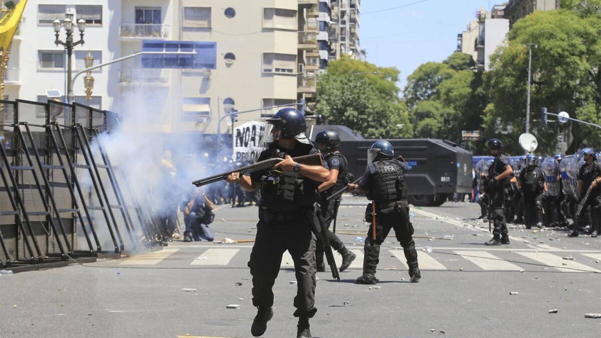 Reforma previsional - Operativo de Gendarmería (NA)