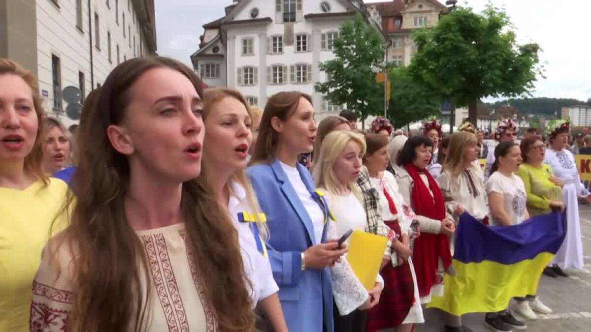 Refugiadas ucranianas en Suiza. Foto: Reuters.