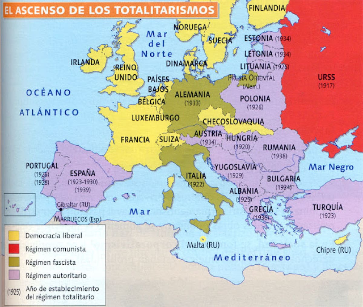 Regímenes totalitarios en Europa