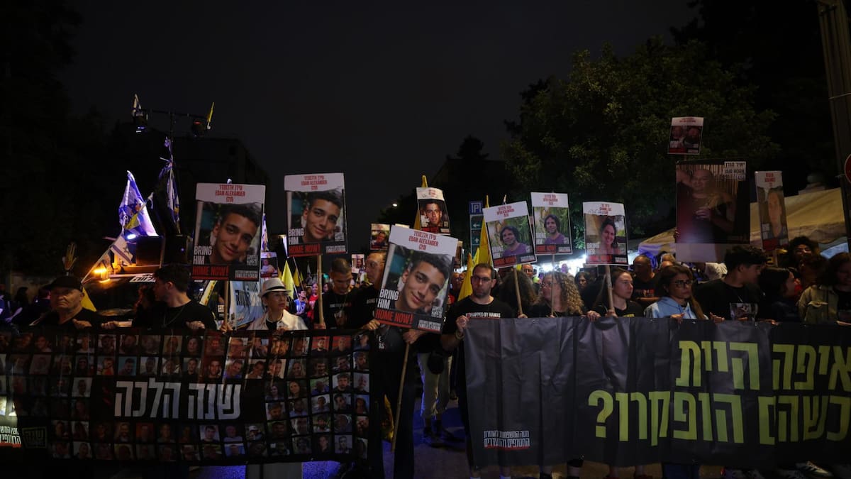 Rehenes israelíes en la Franja de Gaza. Foto: EFE.