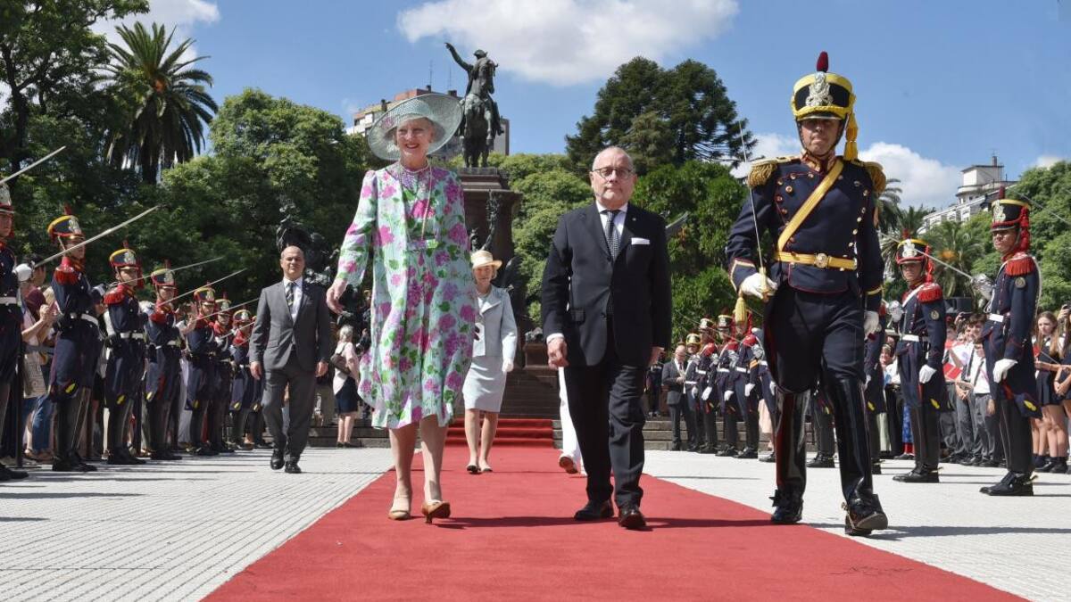 Reina Margarita Dinamarca - Visita a Argentina