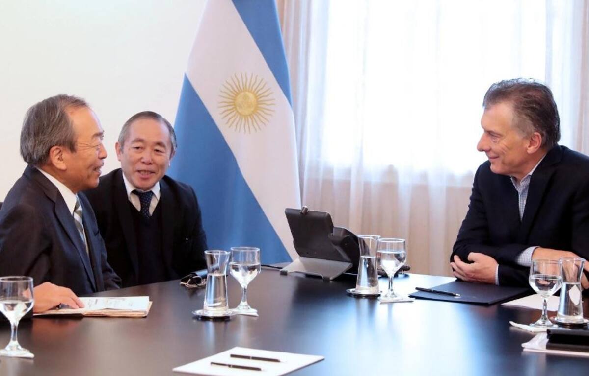 Representantes de Toyota Junto a Mauricio Macri, economía, foto Presidencia