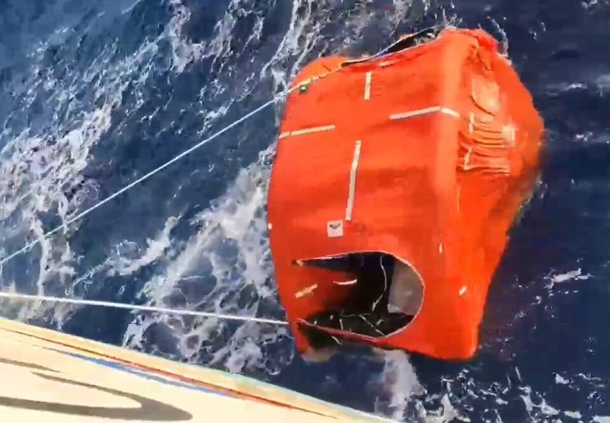 Rescate de la tripulación Argos Georgia. Fuente: X