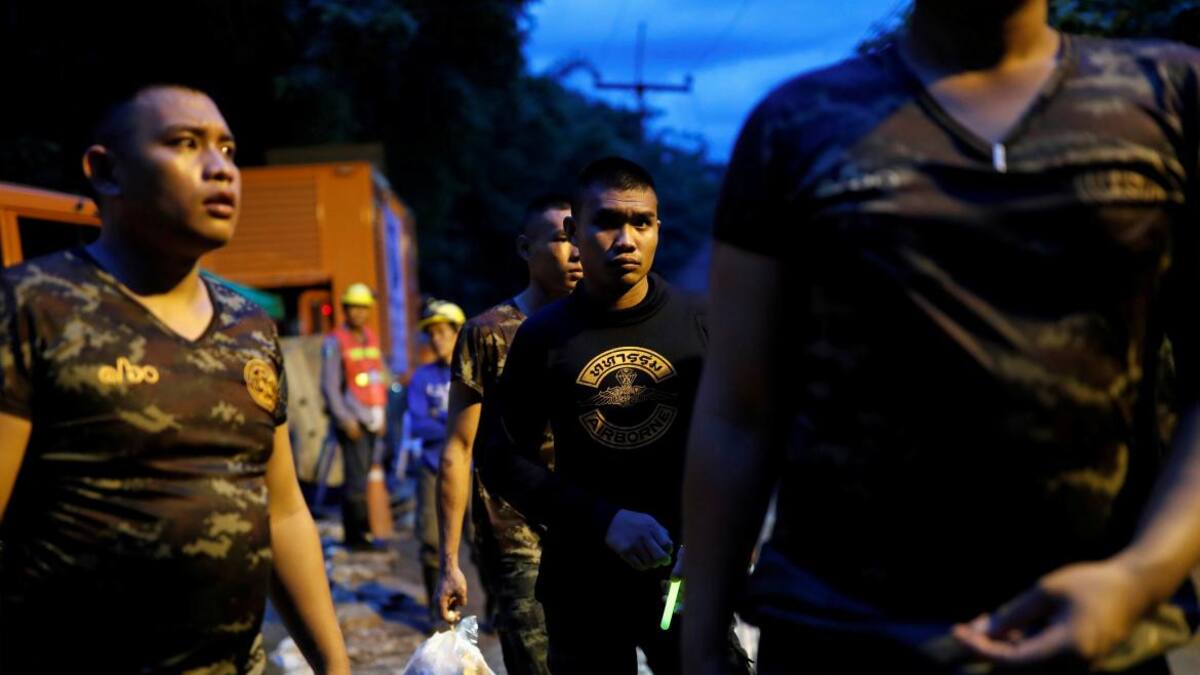 Rescate de niños atrapados en cueva en Tailandia (Reuters)