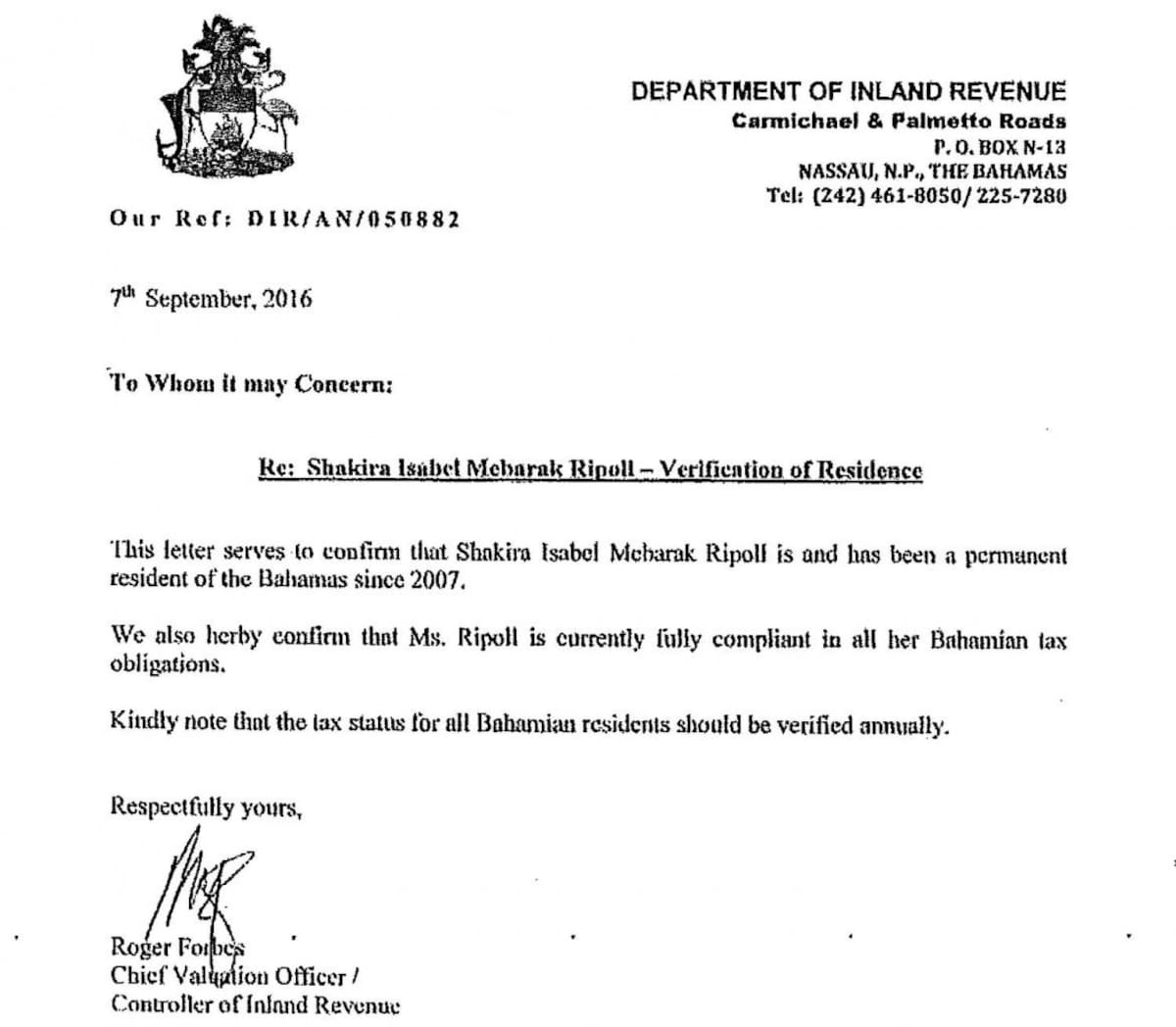 Residencia de Shakira en Bahamas