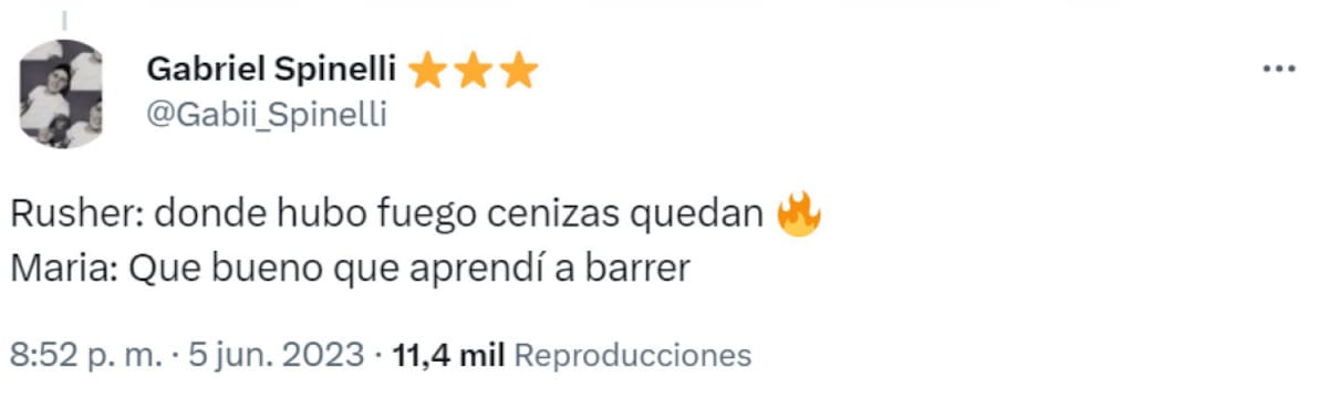 Respuesta en el posteo de Rusherking. Foto: Twitter.