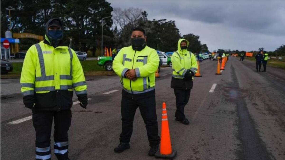 Retén de seguridad sanitaria en ruta 2 para acceso a Mar del Plata