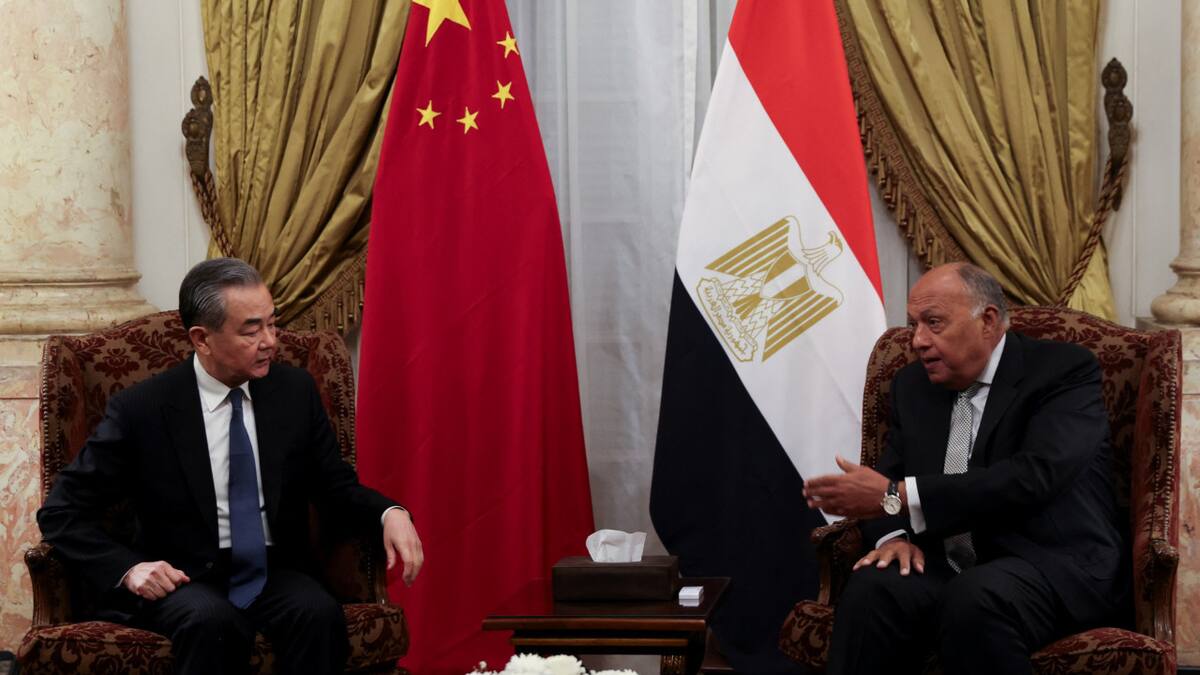 Reunión bilateral entre China y Egipto. Foto: Reuters.
