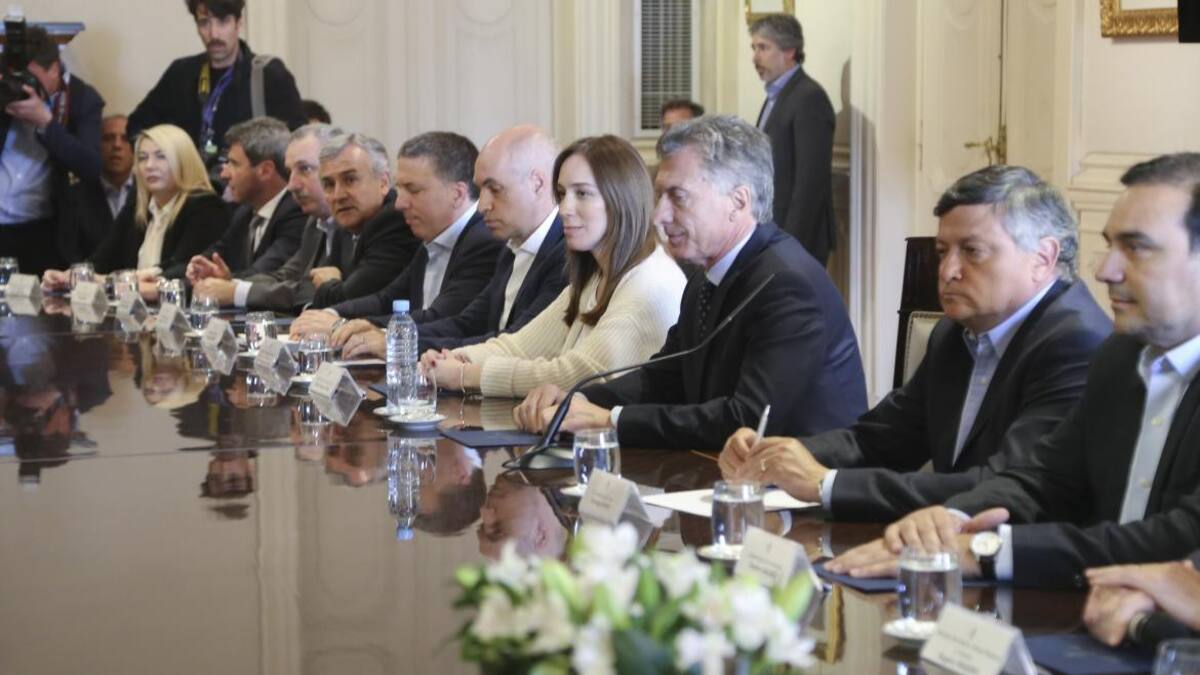 Reunión de Macri con Gobernadores en Casa Rosada - NA