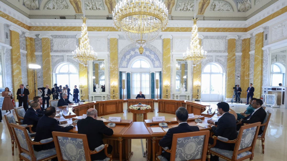 Reunión del Bloque BRICS en asuntos de seguridad. Foto: Sputnik/Vyacheslav Prokofyev/Pool vía REUTERS
