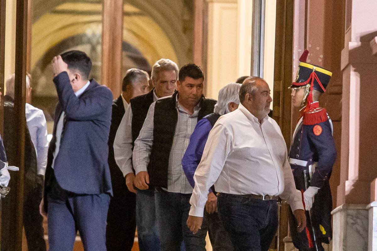 Reunión del Gobierno y la CGT. Foto: NA