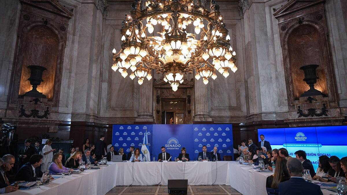 Reunión del Senado de la Argentina.