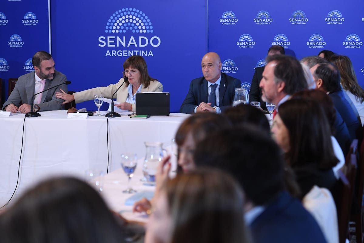 Reunión Plenaria de las comisiones de Trabajo y Previsión Social y de Presupuesto y Hacienda, en el salón Azul del Senado de la Nación