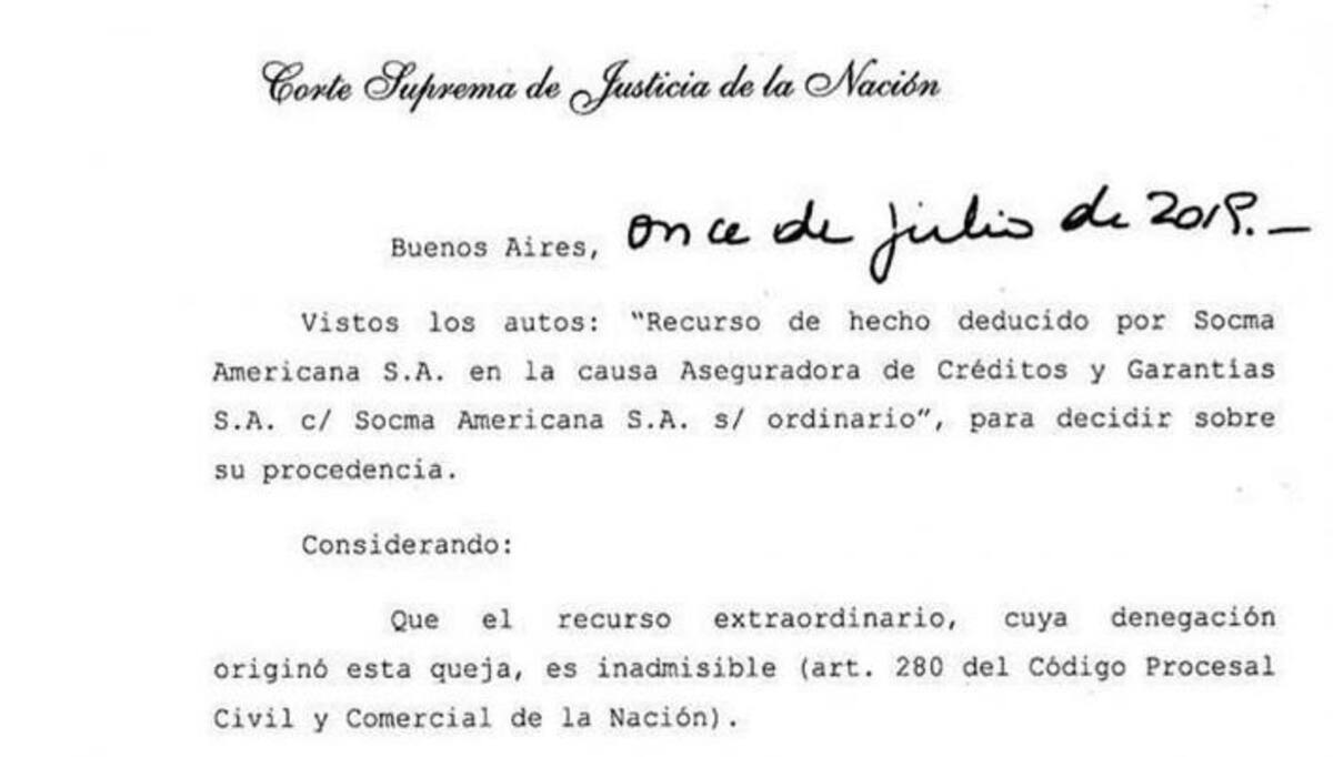 Revés judicial de la Corte Suprema contra Grupo Macri sobre Correo Argentino