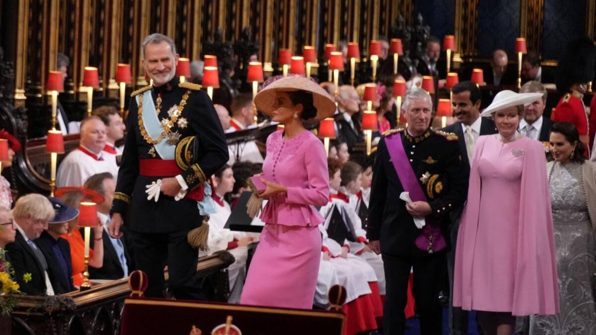 Rey de España en la coronación de Carlos III. Foto: REUTERS.