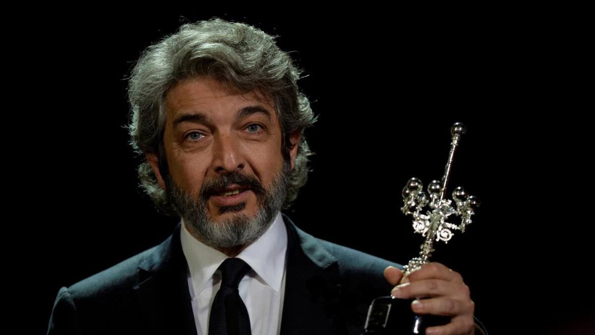 Darín recibió el premio a la trayectoria en San Sebastián