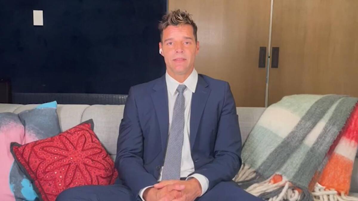 Ricky Martin, cantante. Foto: captura video.