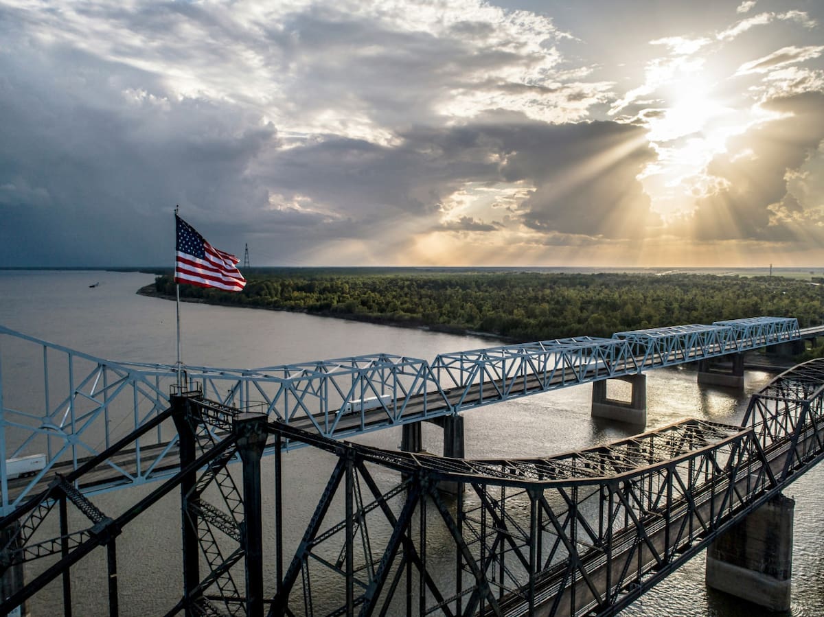 Río Mississippi, Estados Unidos. Foto: Unsplash.