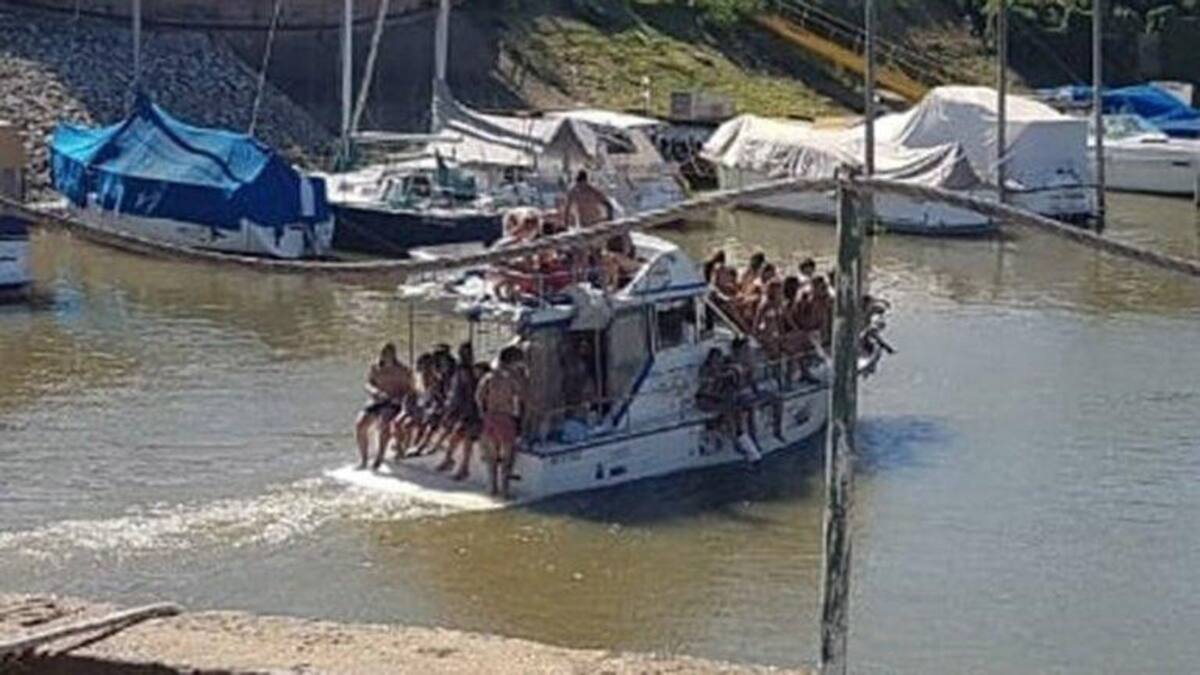 Río Paraná, hicieron fiesta clandestina en yate, casi se hunden y termina en tragedia