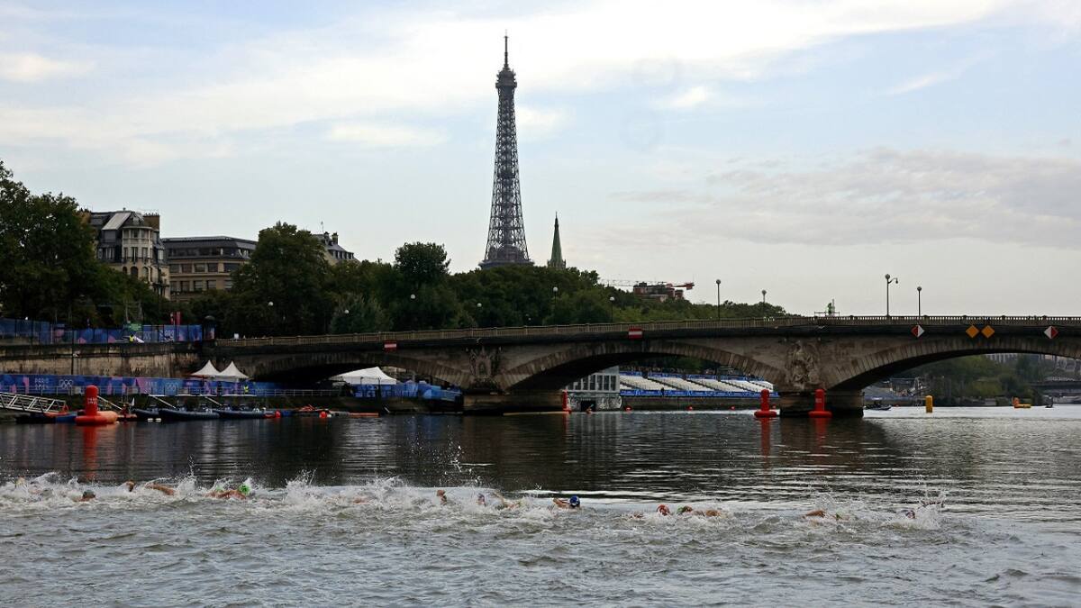 Río Sena; Juegos Olímpicos de París 2024. Foto: Reuters.