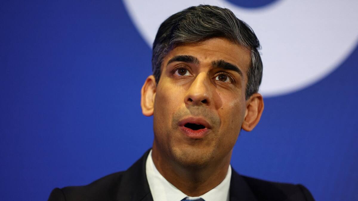 Rishi Sunak, primer ministro británico. Foto: Reuters