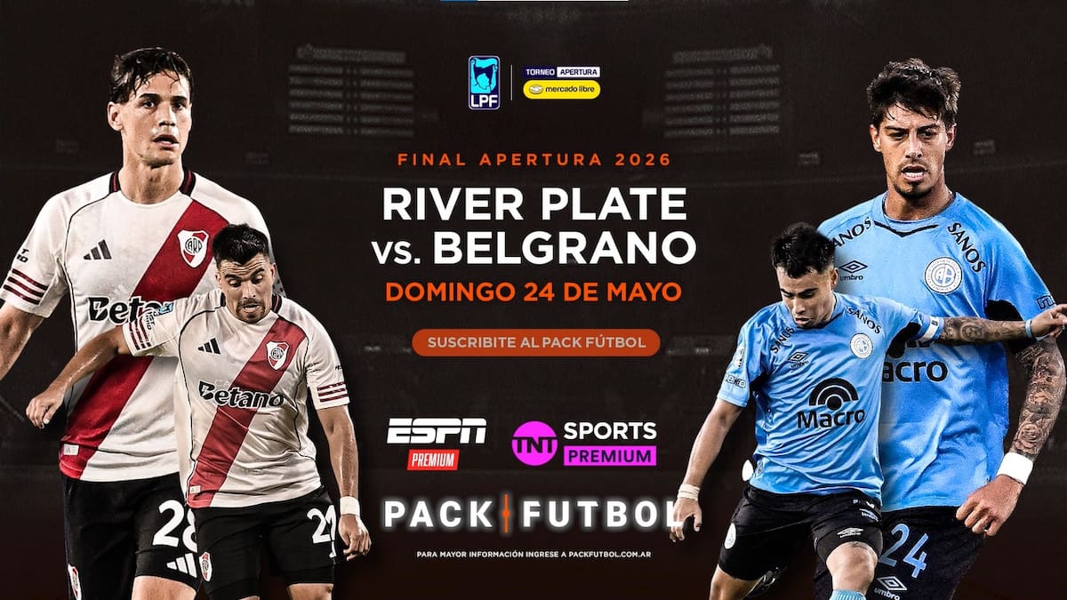 El choque definitivo: viví la final histórica de River - Belgrano con el Pack Fútbol de Telecentro