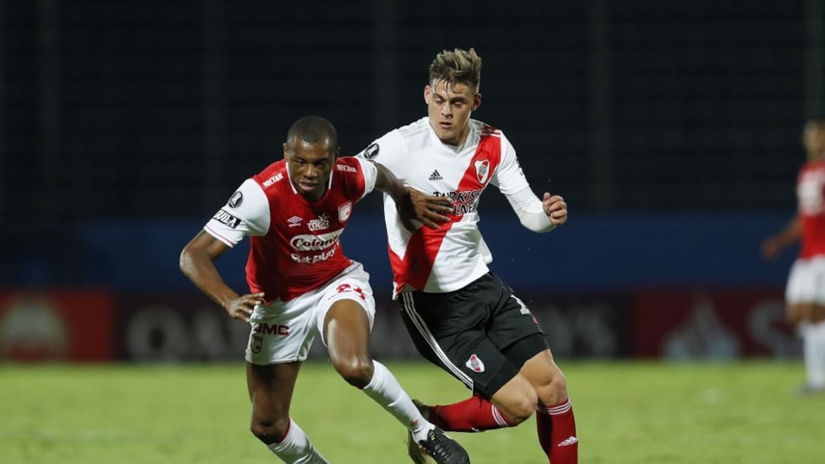 Con un equipo alternativo, River igualó ante Independiente Santa Fe 0-0