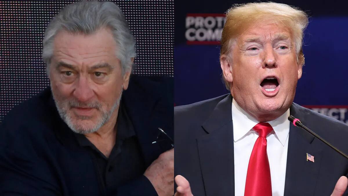 Robert De Niro vs Donald Trump. Fotos: Reuters