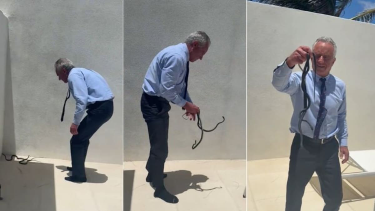 El insólito video del secretario de Salud de Estados Unidos que se volvió viral: se filmó capturando serpientes con la mano