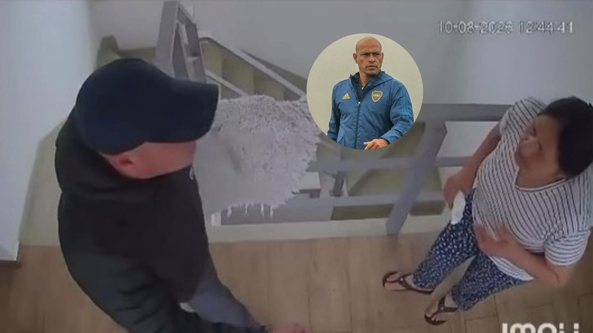 Cámara de seguridad en el violento robo a la familia de Clemente Rodríguez.