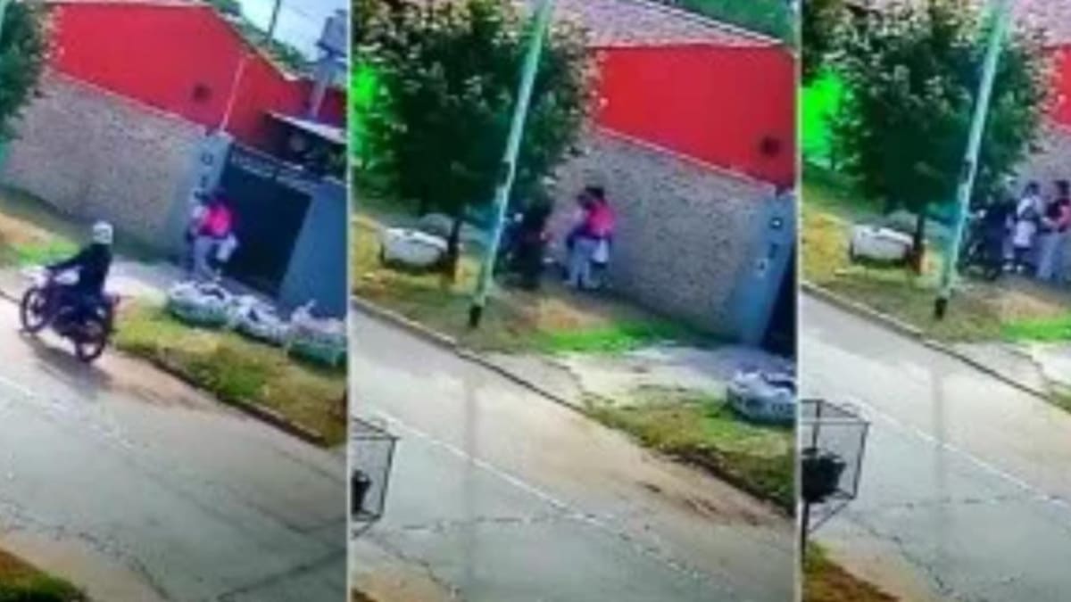 Robo a una madre y sus hijas en Glew. Foto Captura.