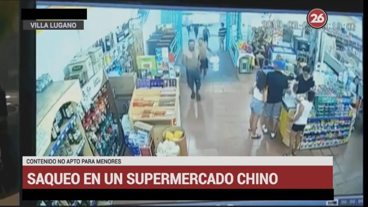 Robo piraña - Villa Lugano supermercado chino