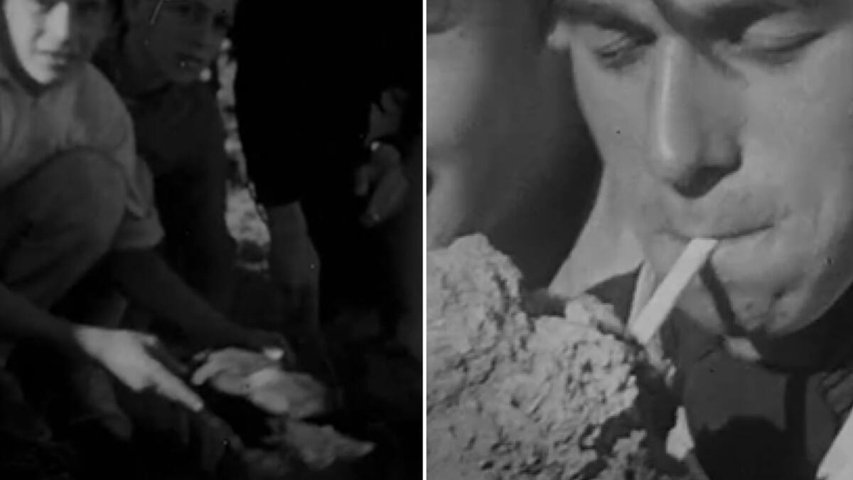 "Rocas humeantes". Foto: captura video AGN