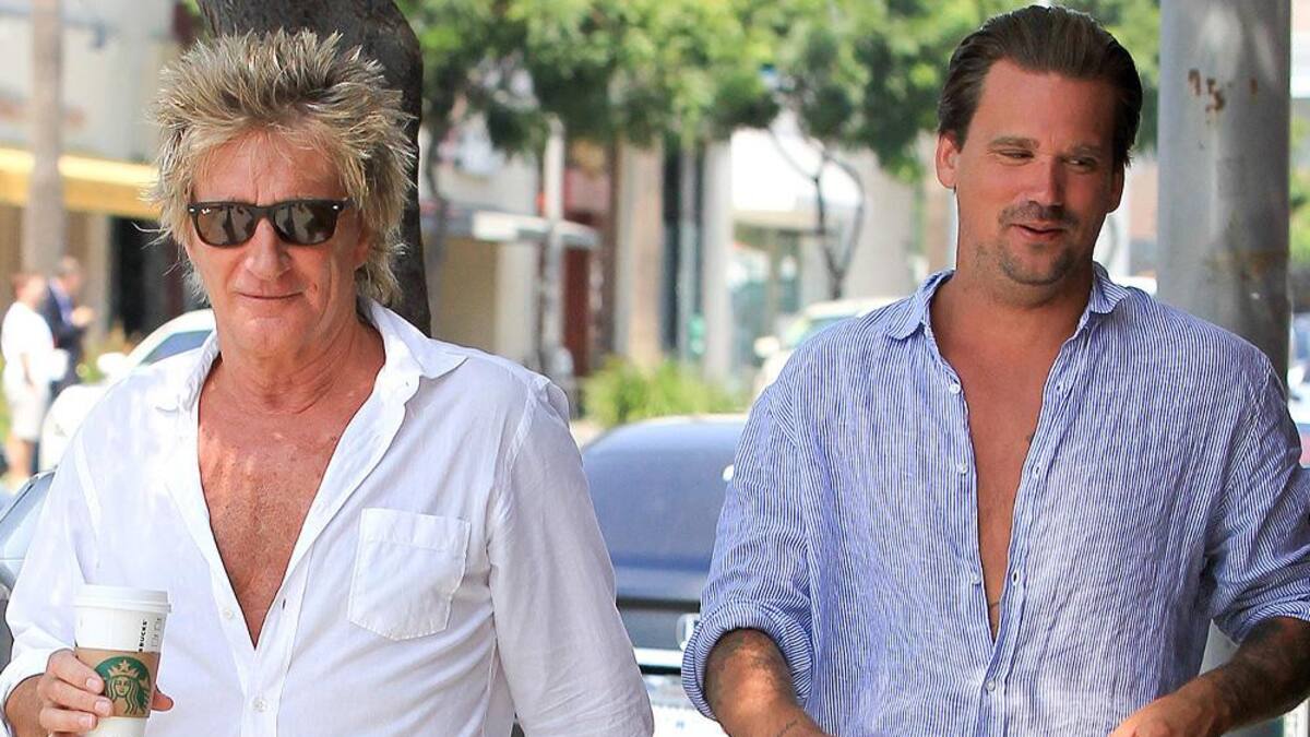 Rod Stewart y su hijo Sean