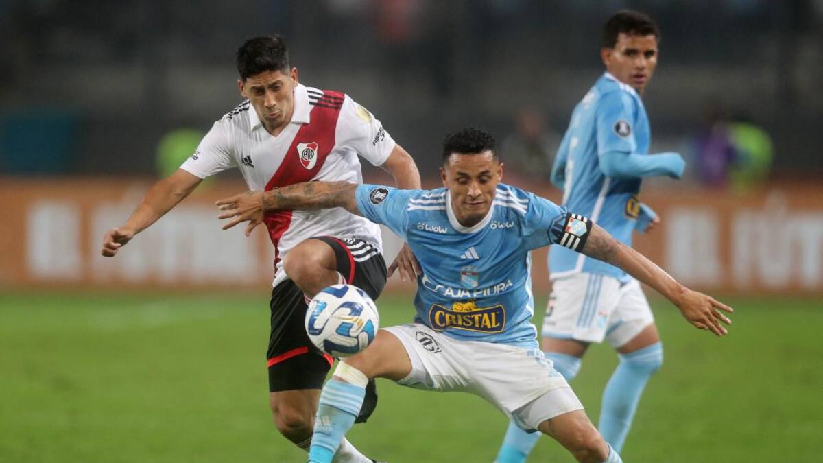 Rodrigo Aliendro; Sporting Cristal vs. River Plate; Copa Libertadores. Foto: Reuters.