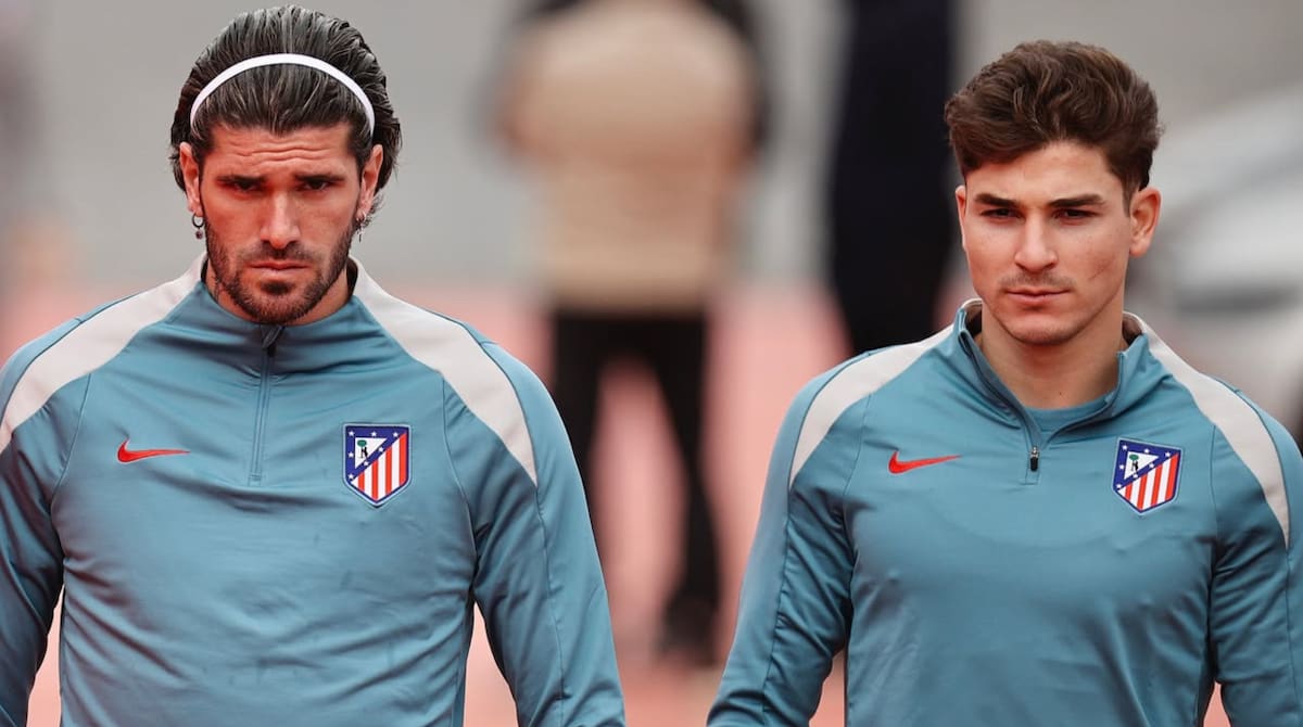 Rodrigo De Paul y Julián Álvarez. Foto: Instagram @atleticodemadrid