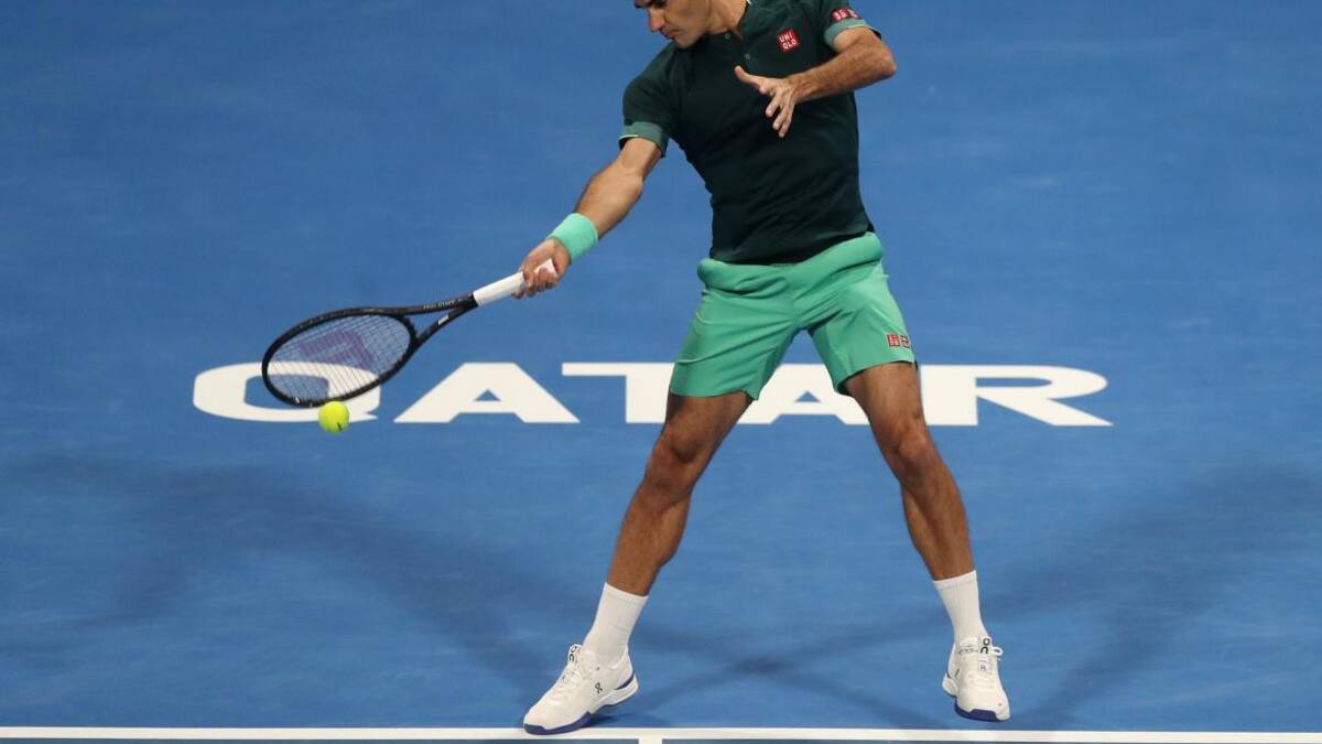 Roger Federer en Doha