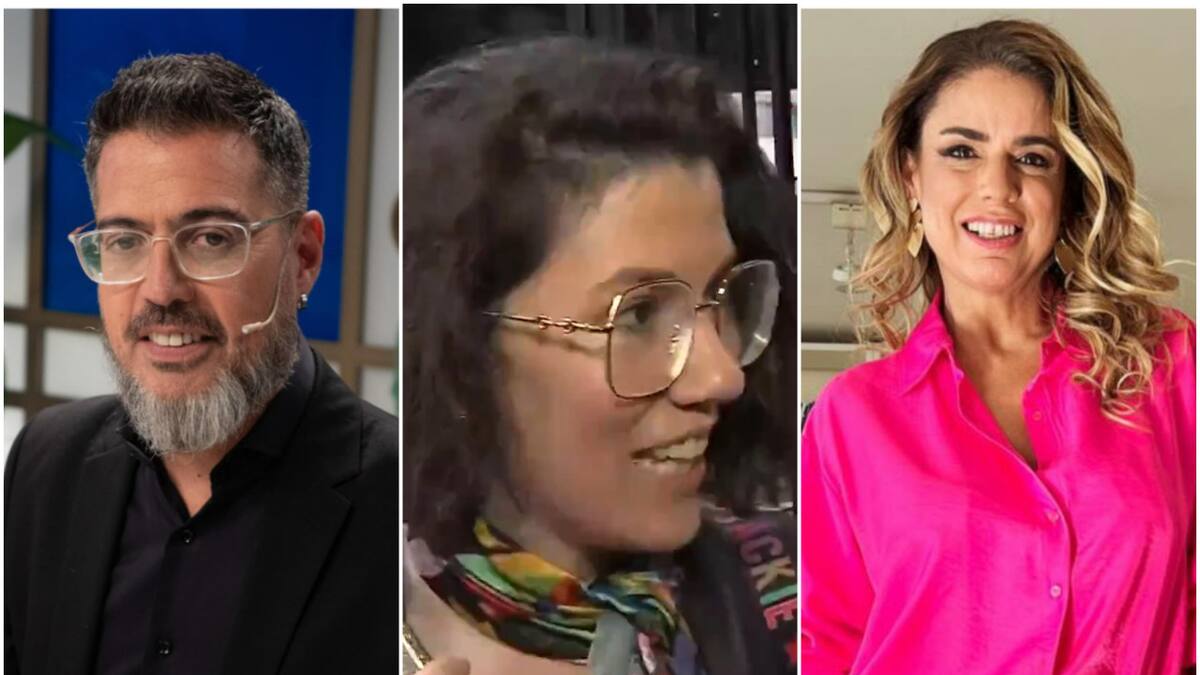 Rolando Barbano, Micaela Mendelevich y Marina Calabró. Fotos: Instagram - captura Intrusos.