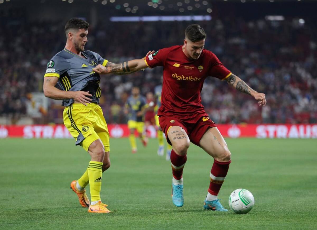 Roma vs Feyenoord, final Conference league. Foto: Reuters.