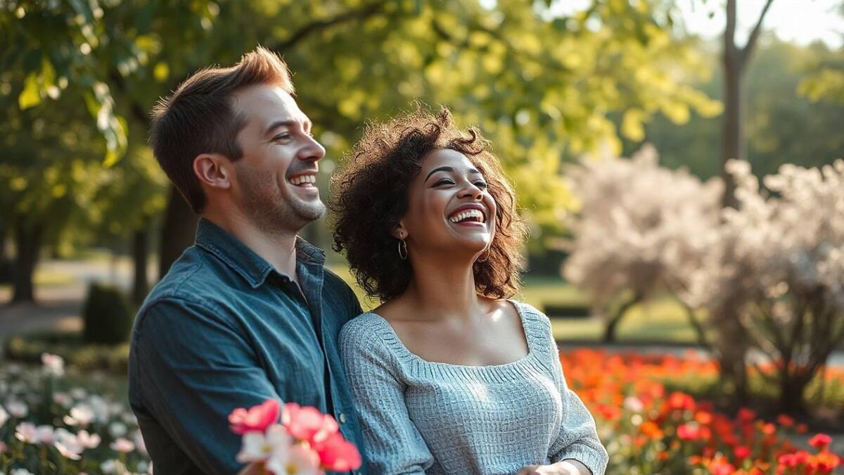 Romance, pareja, personas felices, relación, novios. Foto: Freepik AI.
