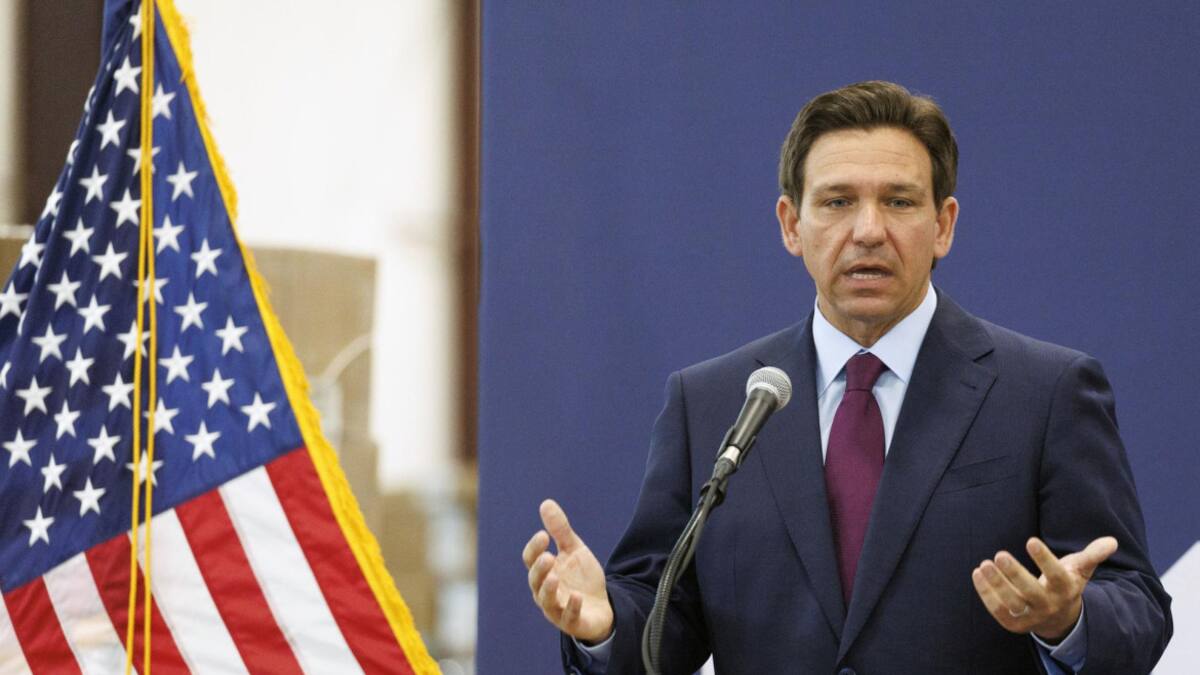 Ron DeSantis, gobernador de Florida. Foto. EFE