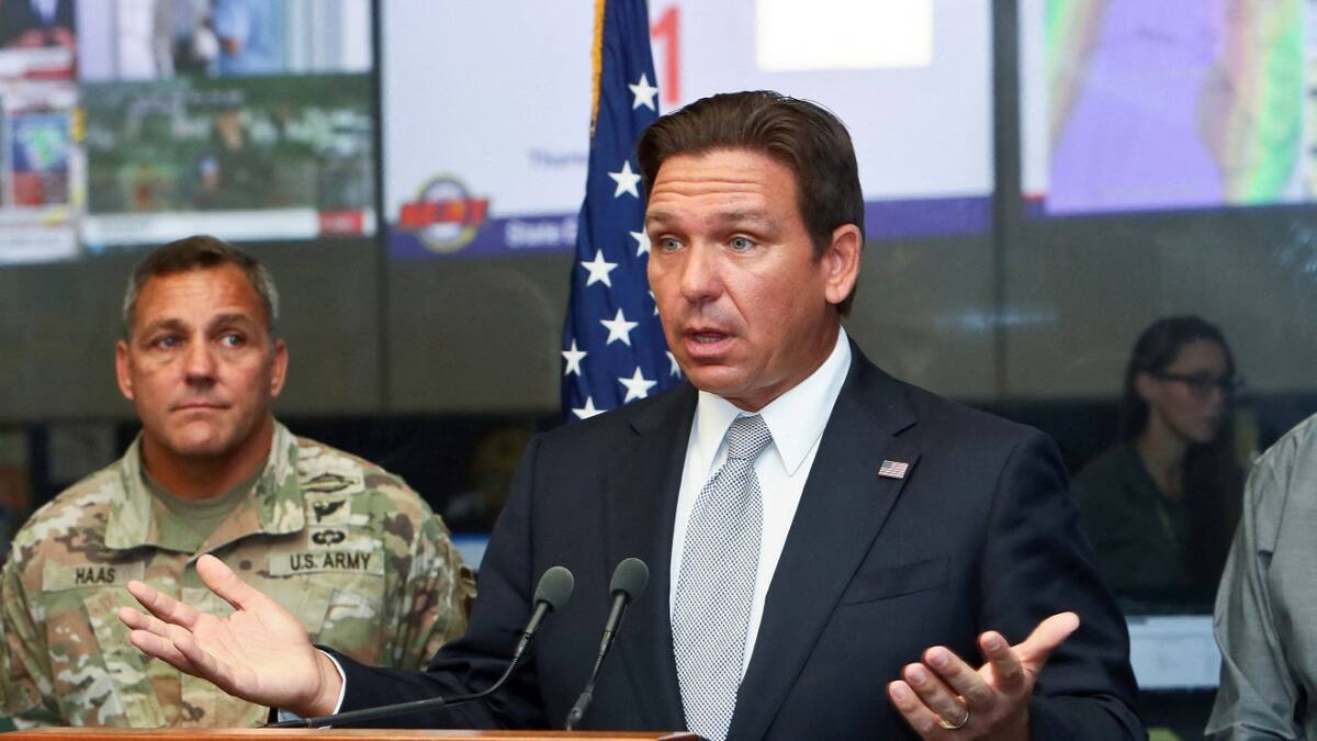Ron DeSantis, gobernador de Florida. Foto: Reuters.