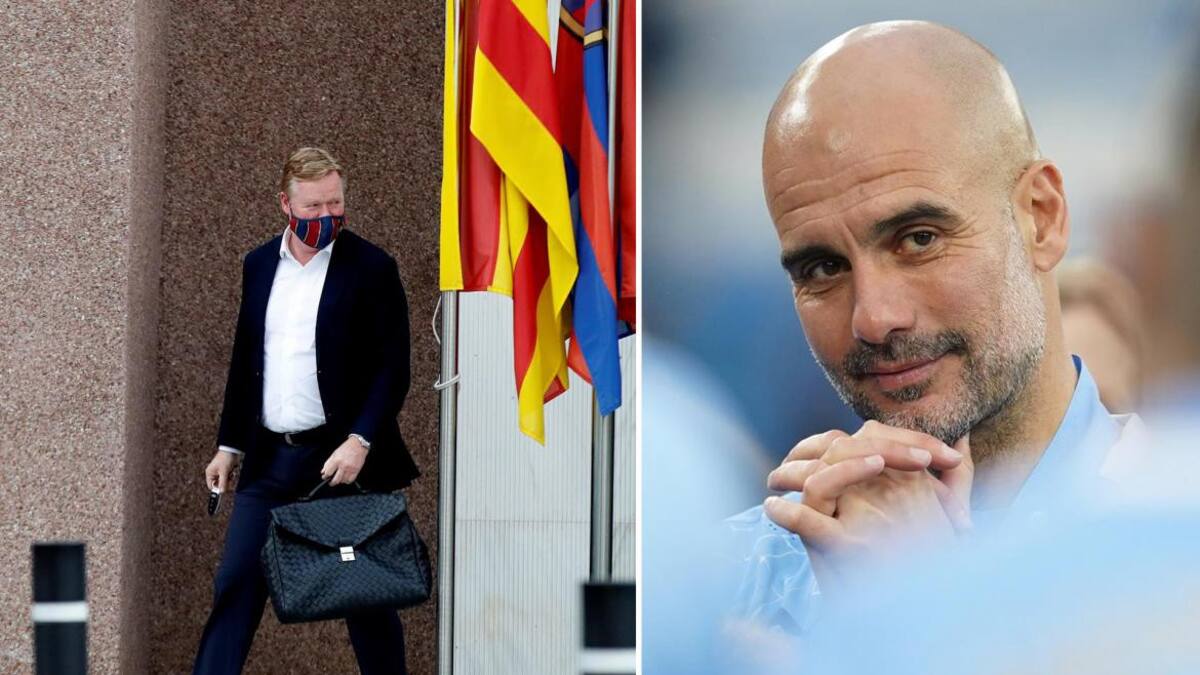 Ronald Koeman y Pep Guardiola, fotos EFE