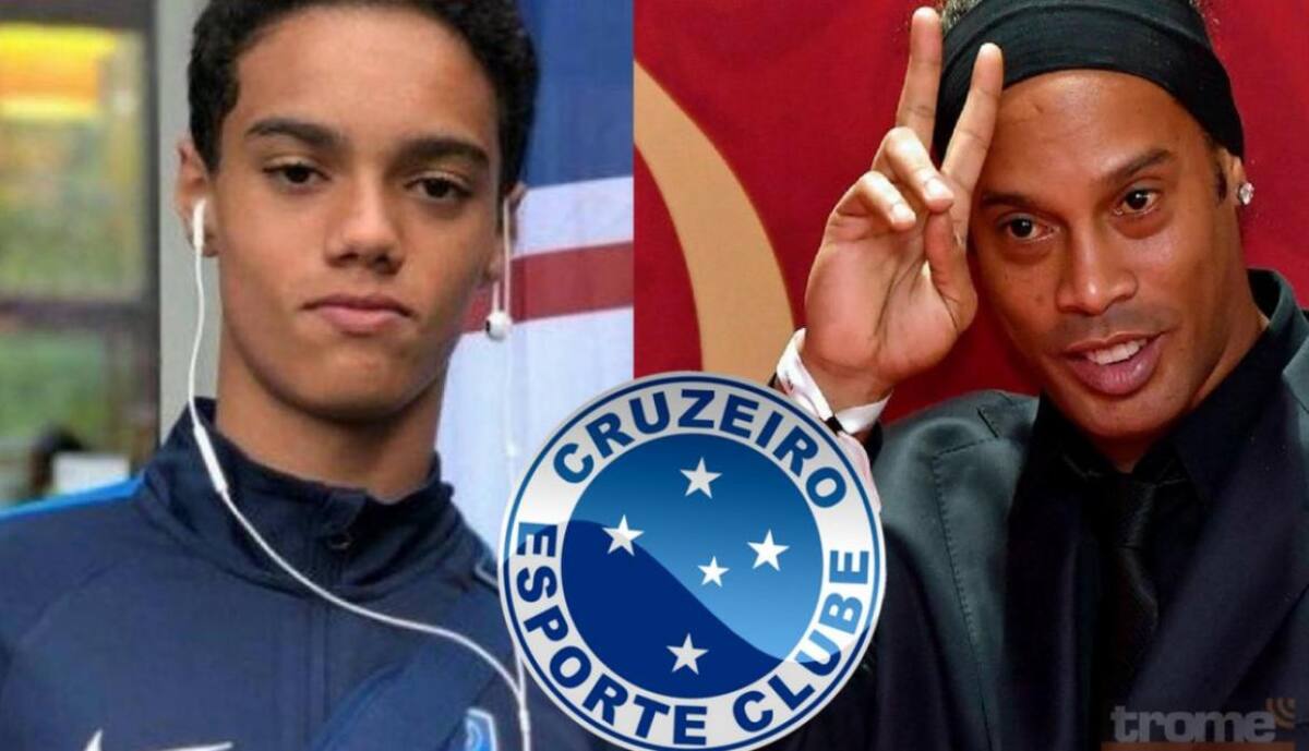 Ronaldinho con su hijo