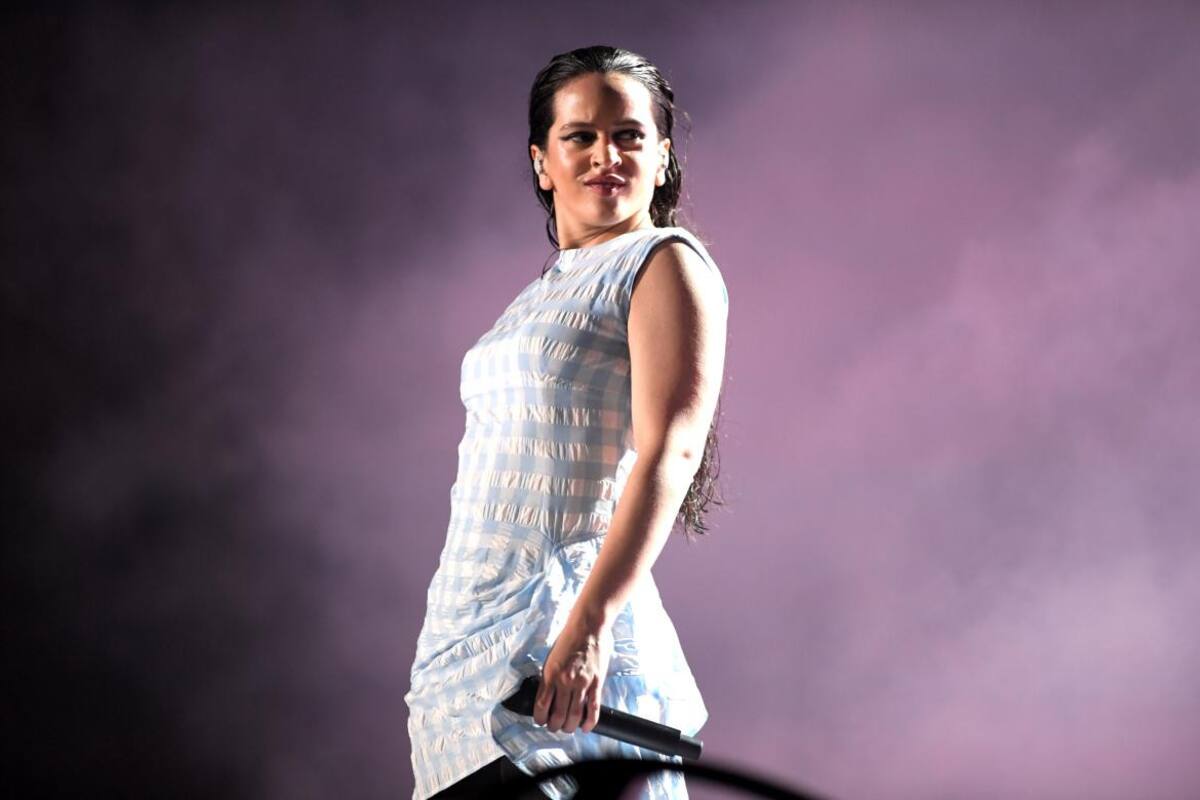 Rosalía en el Lollapalooza. Foto: Télam.