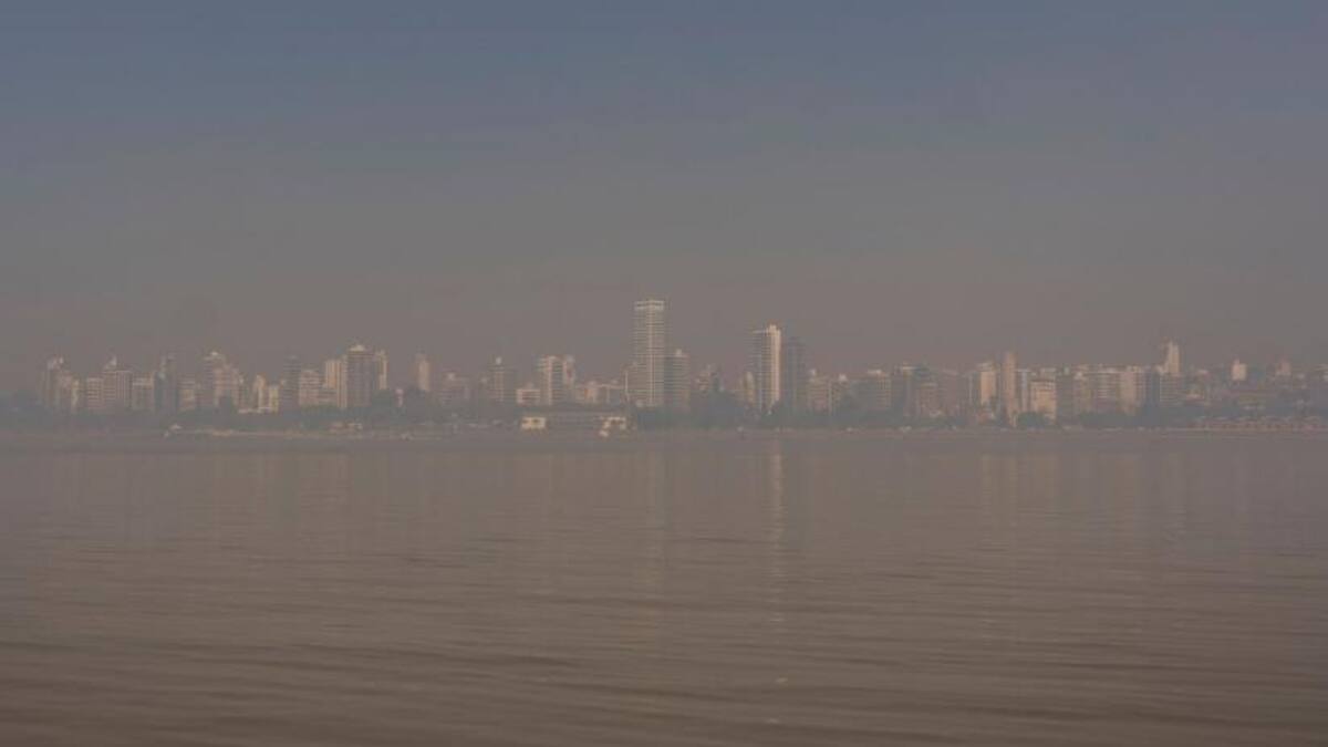 Rosario invadida por el humo. Foto: NA