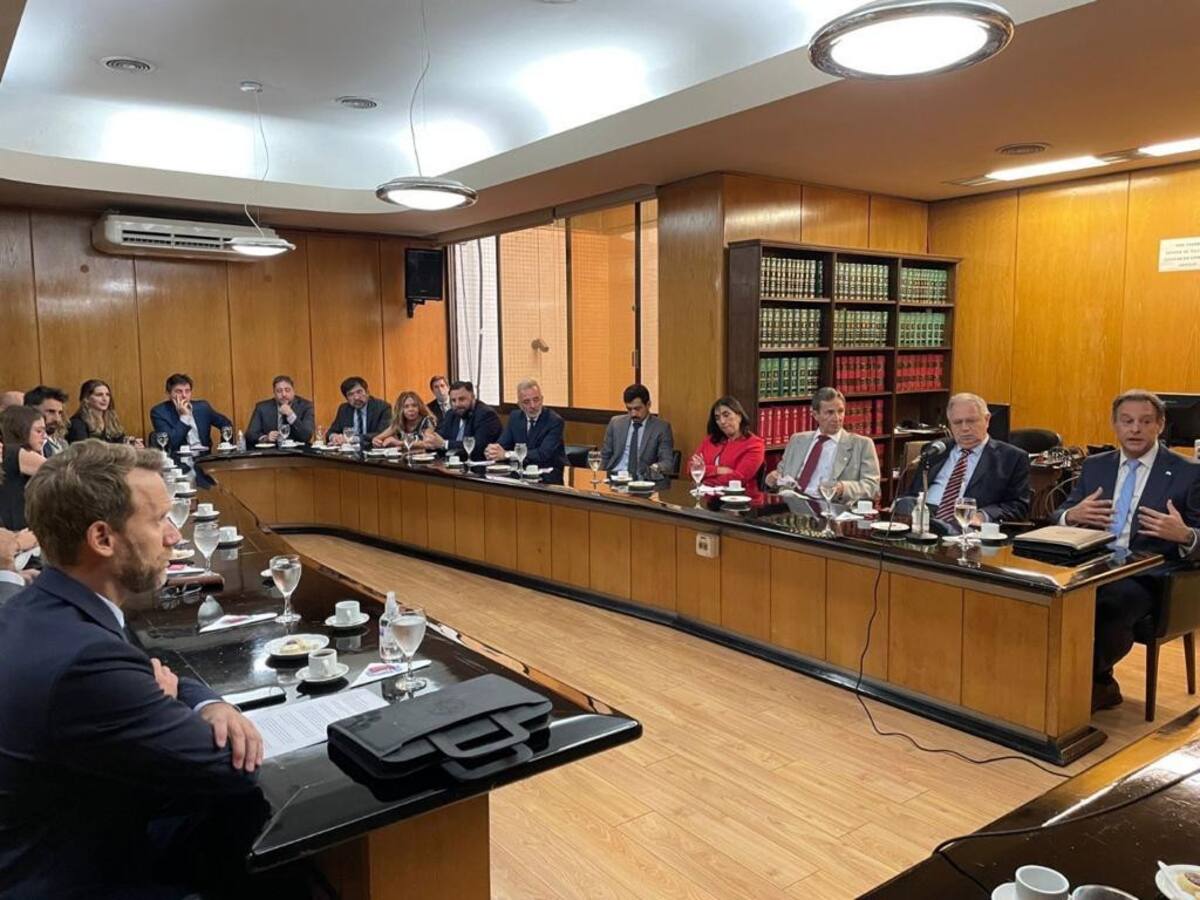 Rosatti y Casal durante el encuentro con jueces y fiscales rosarinos
